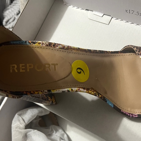 Report Colorful Snake Print Heels - Picture 2 of 7